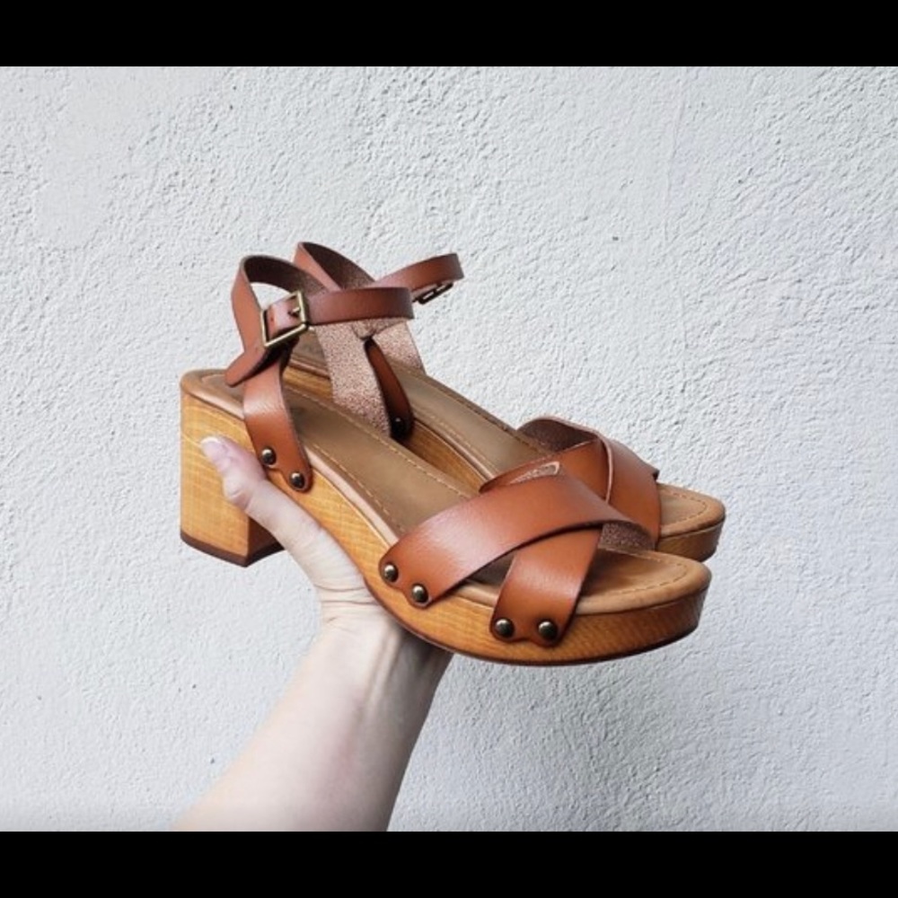MIA Wooden Clog Mule Susan Sandals